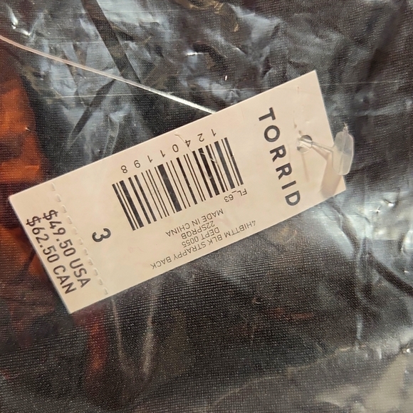 ❤️NWT VINTAGE TORRID SWIM BOTTOM - HIGH WAIST - STRAPPY BACK TANKINI BRIEF PLUS - Picture 6 of 12